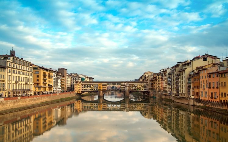 cityscape, Bridge, Florence, Italy, Ponte vecchio HD Wallpaper Desktop Background