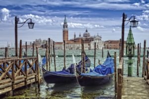 gondolas, Venice, Grand Canal