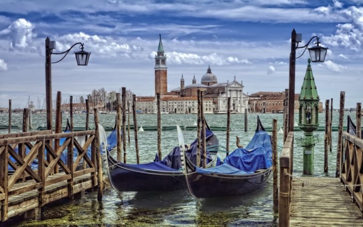 gondolas, Venice, Grand Canal HD Wallpaper Desktop Background