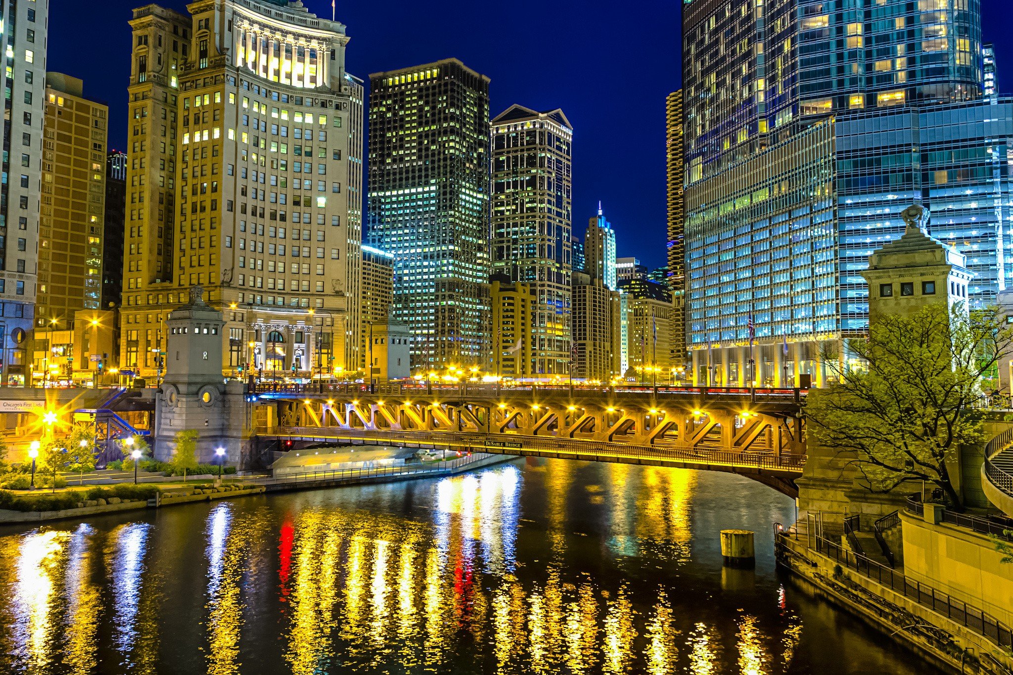 cityscape, Chicago, USA Wallpaper