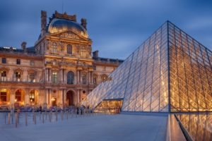 The Louvre, Paris, France, Pyramid