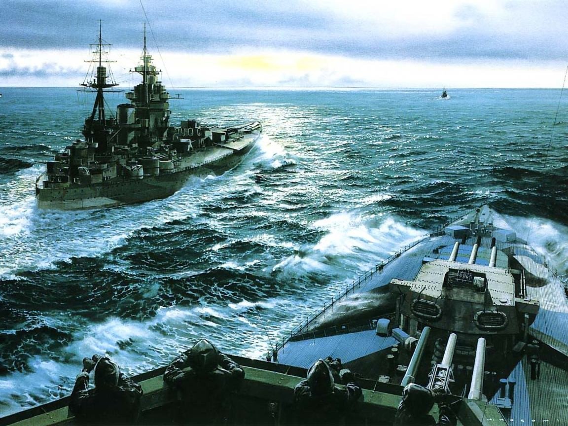 Nelson class battleship, HMS Rodney Wallpaper