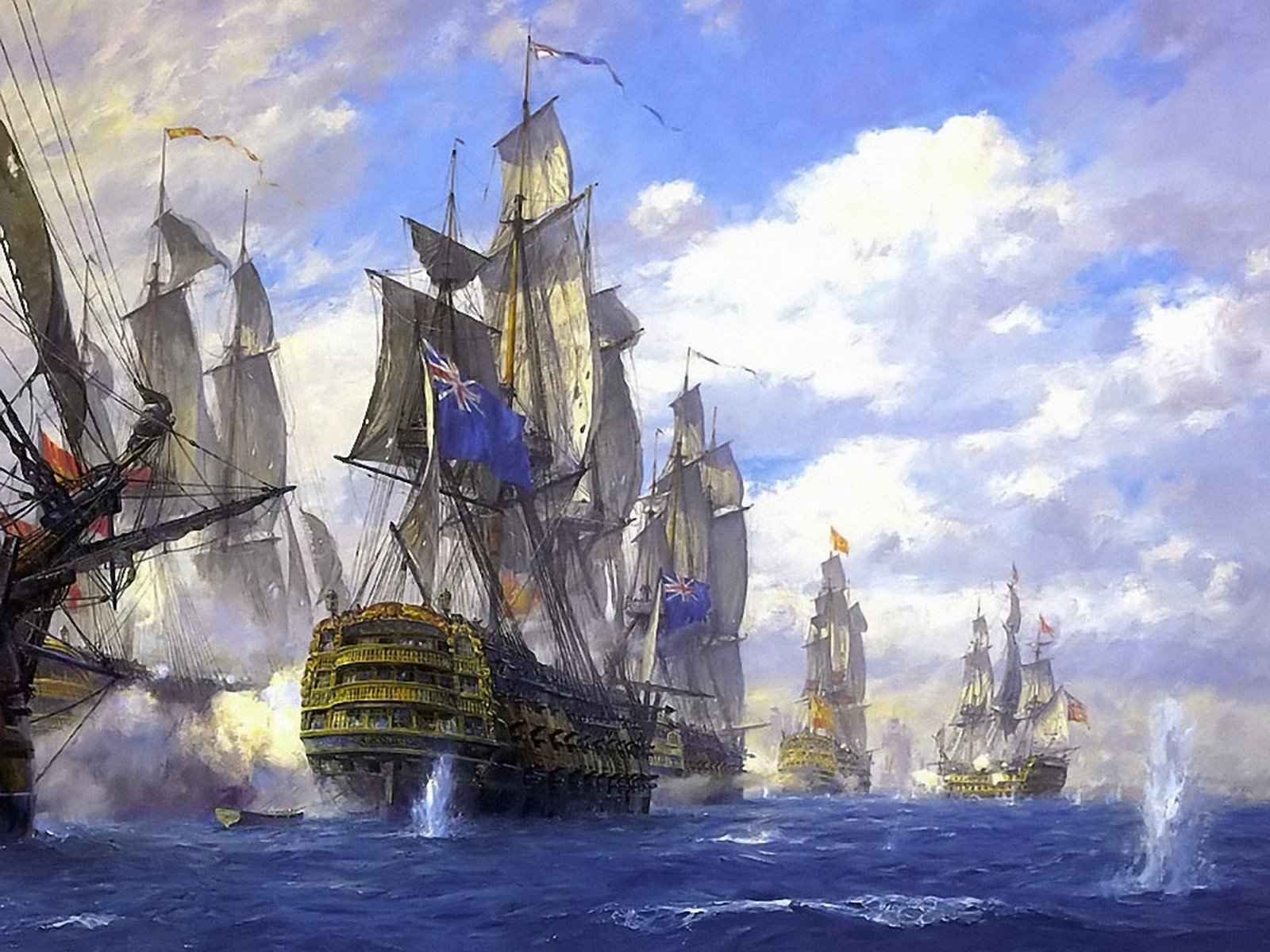 England, Spain, Armada, Cannons Wallpaper