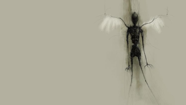 death, Wings HD Wallpaper Desktop Background