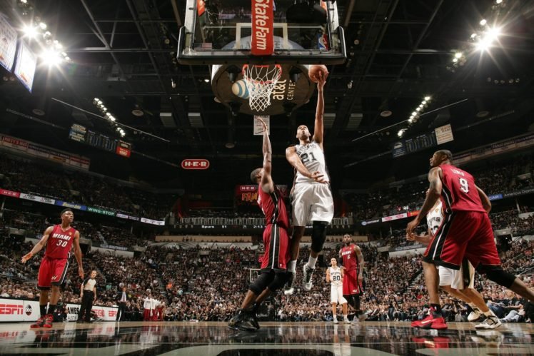 NBA, Tim Duncan, Miami Heat, San Antonio Spurs HD Wallpaper Desktop Background