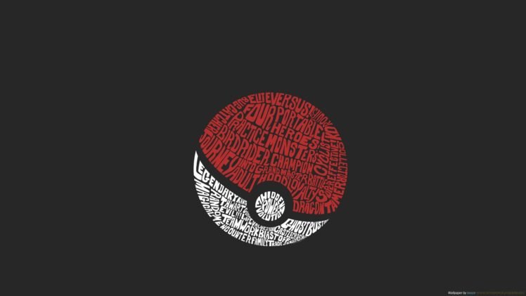 Pokémon, Typography HD Wallpaper Desktop Background
