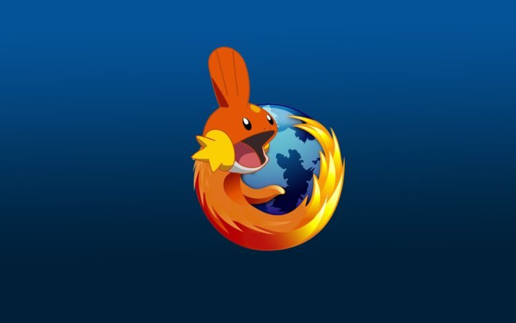 Pokémon, Mudkip, Mash ups, Mozilla Firefox HD Wallpaper Desktop Background