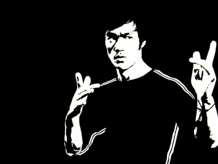 Bruce Lee, Monochrome HD Wallpaper Desktop Background