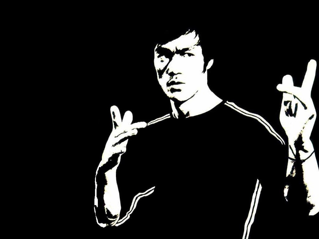 Bruce Lee, Monochrome Wallpaper