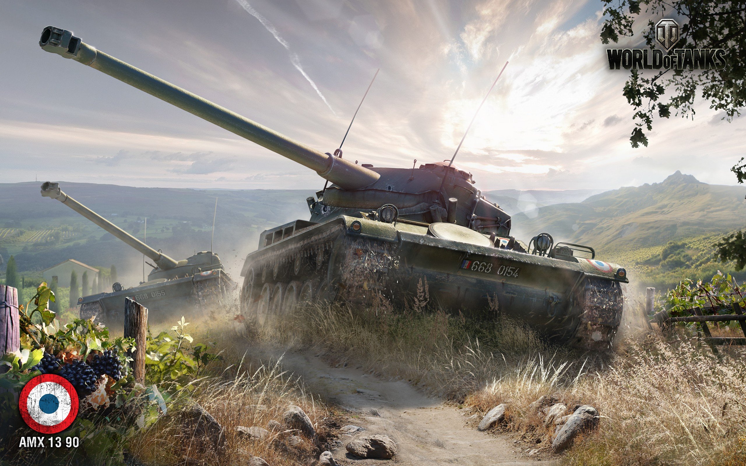 tank, World of Tanks, AMX 13 90, Wargaming Wallpaper