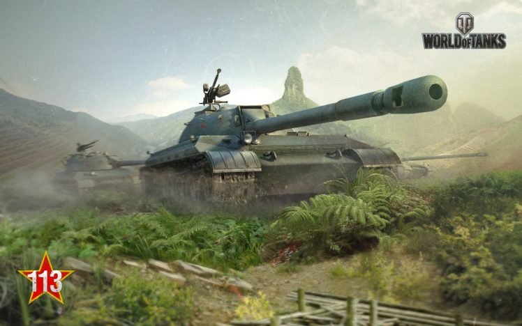 World of Tanks, Tank, 113, Wargaming, Ferns, Asia HD Wallpaper Desktop Background
