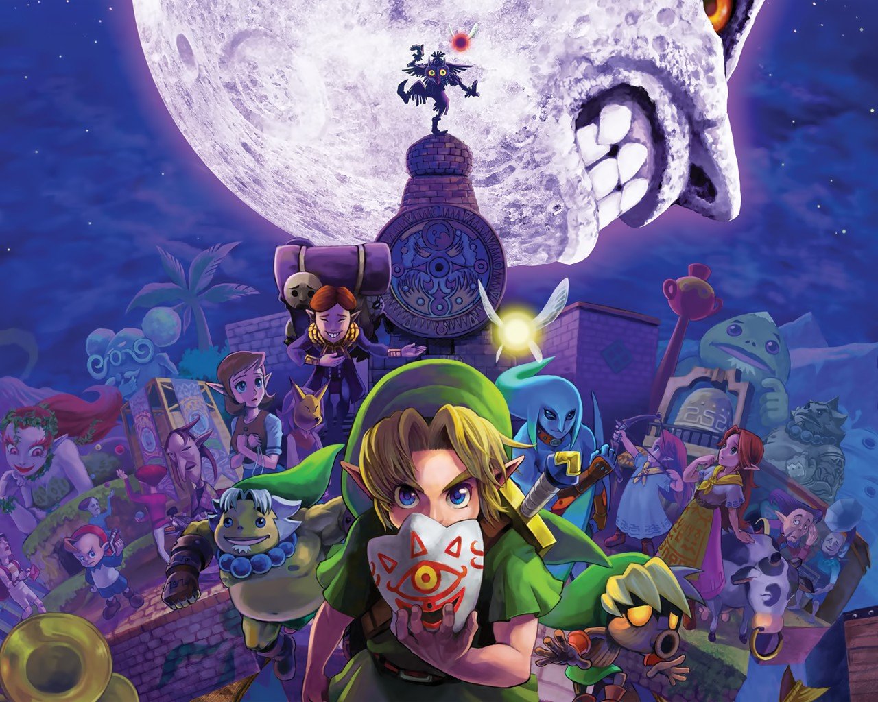 Zelda, Link, The Legend of Zelda: Majora&039;s Mask Wallpaper