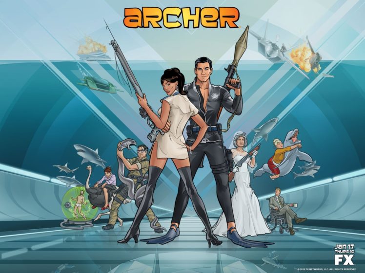 Archer (TV show) HD Wallpaper Desktop Background