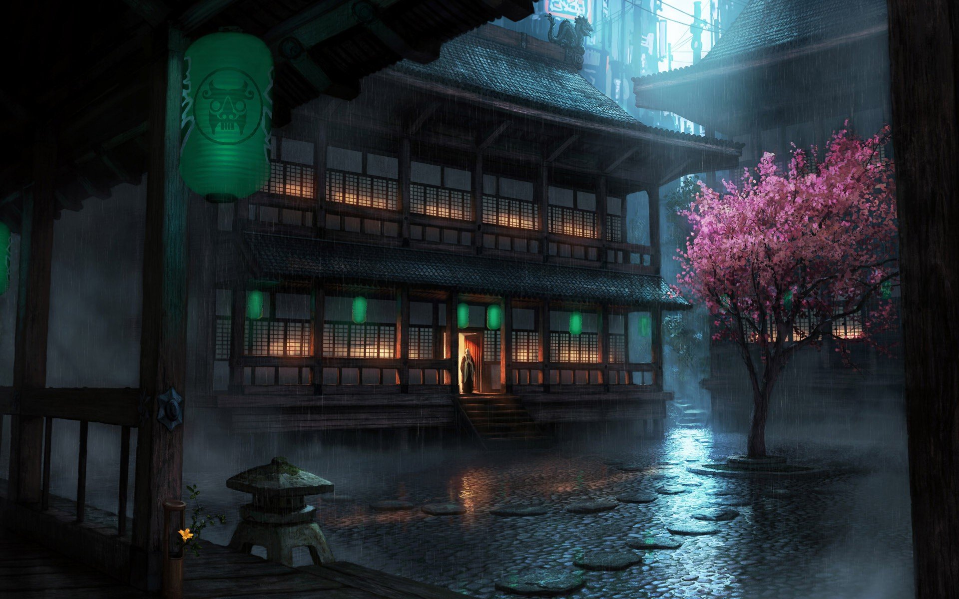 Japanese, Chinese architecture, Chinese, Anime HD Wallpapers / Desktop