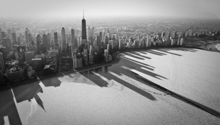 cityscape, Chicago, Shadow, Skyline HD Wallpaper Desktop Background
