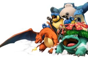 Charizard, Blastoise, Venusaur, Pokémon, Snorlax, Ash Ketchum, Pikachu