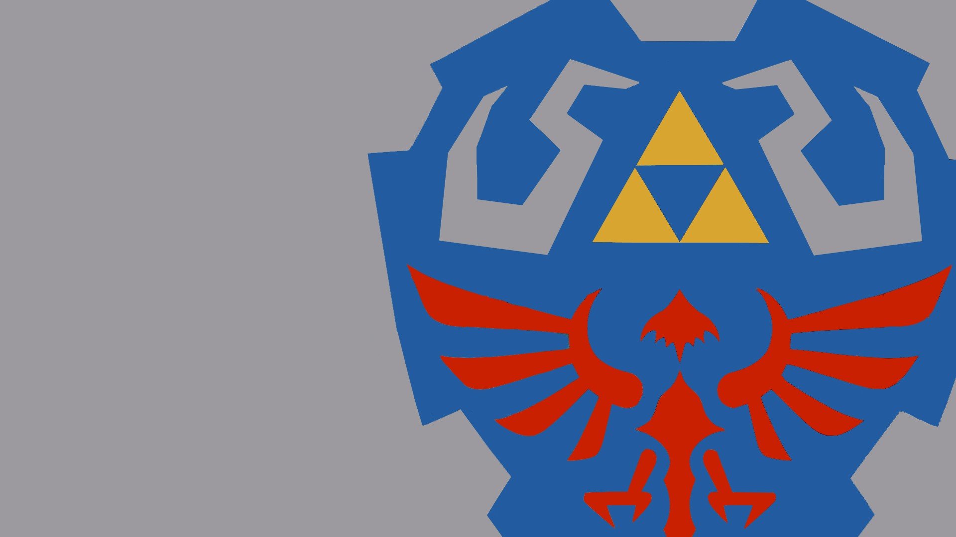Zelda, Triforce, Hylian Shield Wallpaper