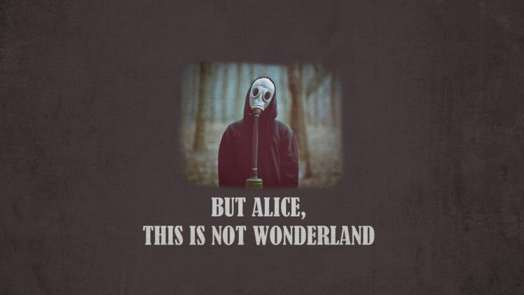 gas masks, Alice in Wonderland, Apocalyptic HD Wallpaper Desktop Background