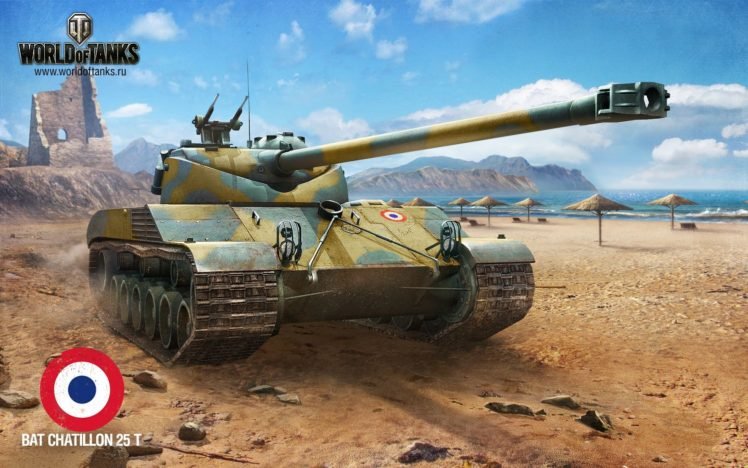 World of Tanks, Tank, Batignolles Chatillon 25t, Wargaming HD Wallpaper Desktop Background