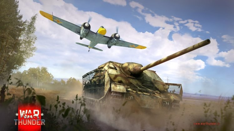 War Thunder, Tank, Airplane, Gaijin Entertainment, Jagdpanzer IV, Henschel Hs 129 HD Wallpaper Desktop Background