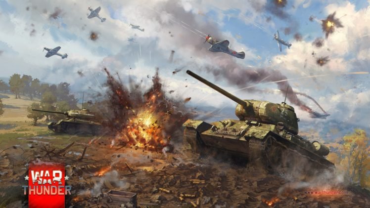 War Thunder, Airplane, Tank, T 34, Gaijin Entertainment, T 34 85 HD Wallpaper Desktop Background