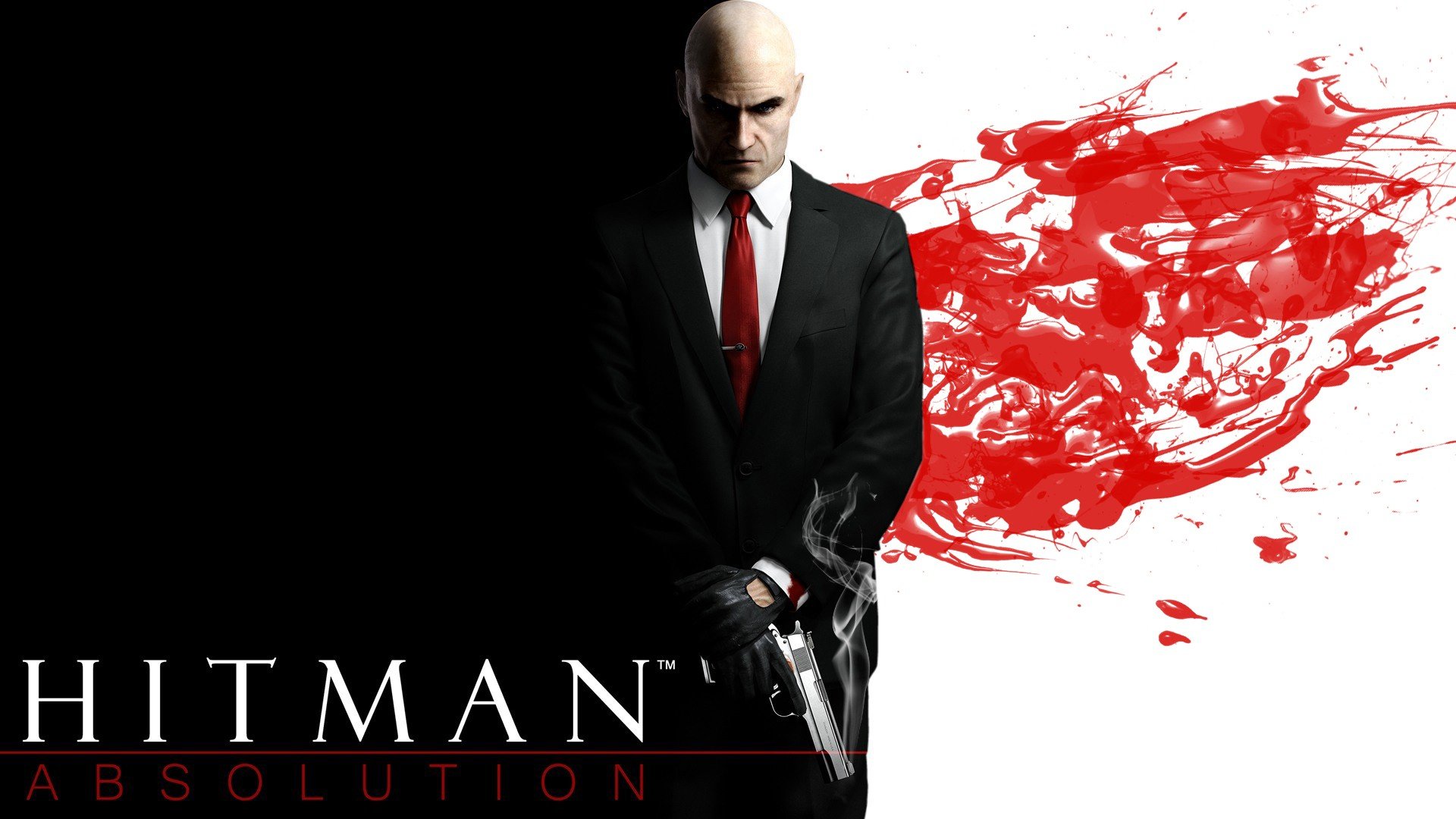 Agent 47, Hitman: Absolution, Blood, Red, Red tie Wallpaper