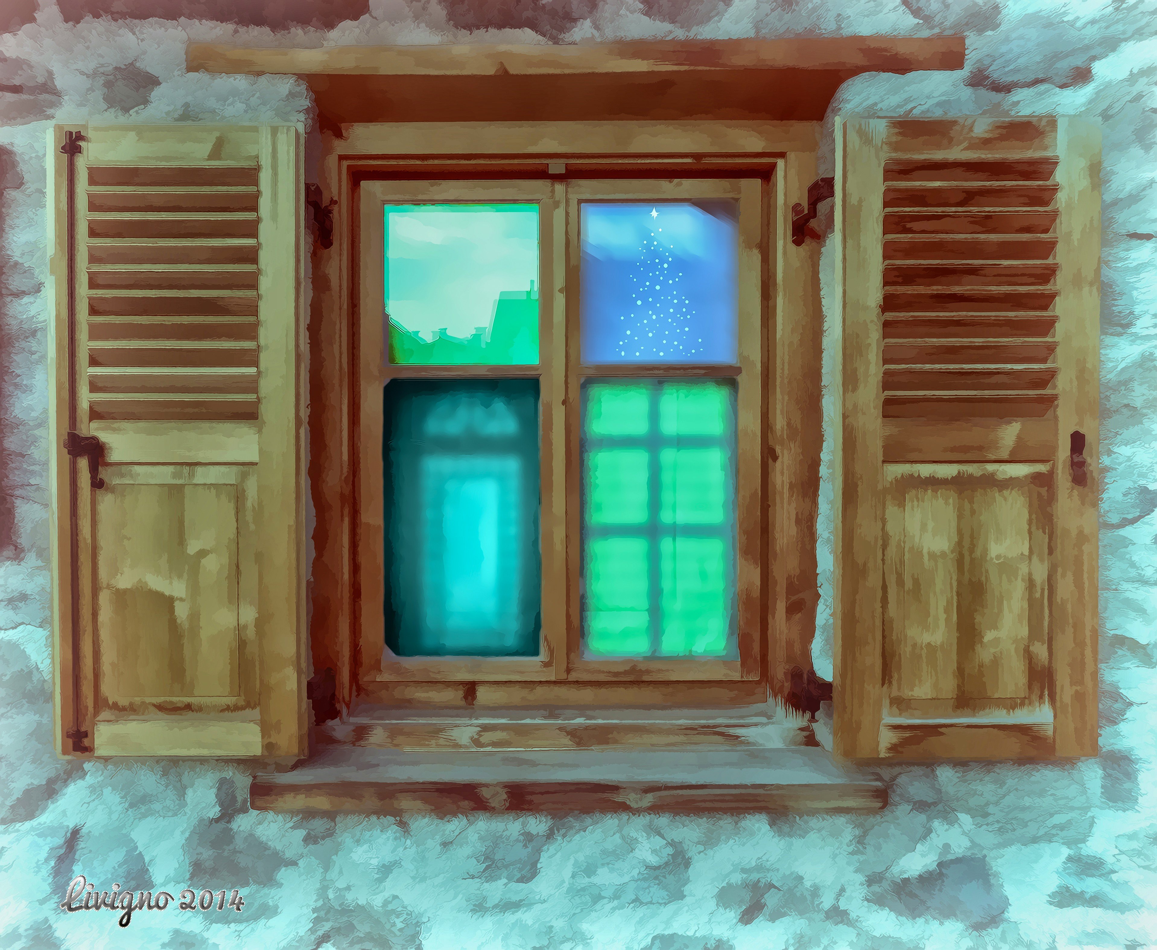 panoramas, Livigno, Window Wallpaper