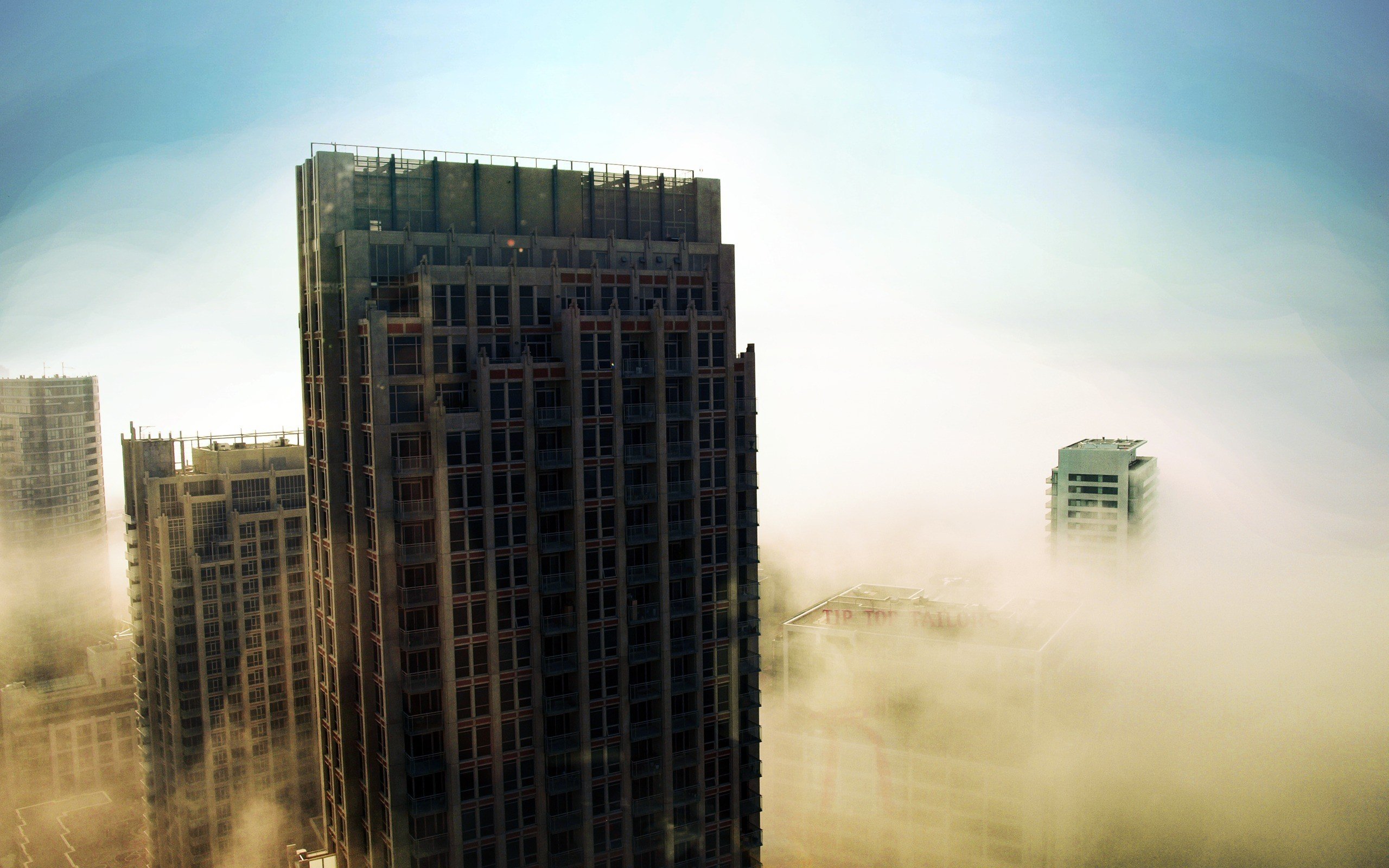 cityscape, Building, Mist Wallpaper