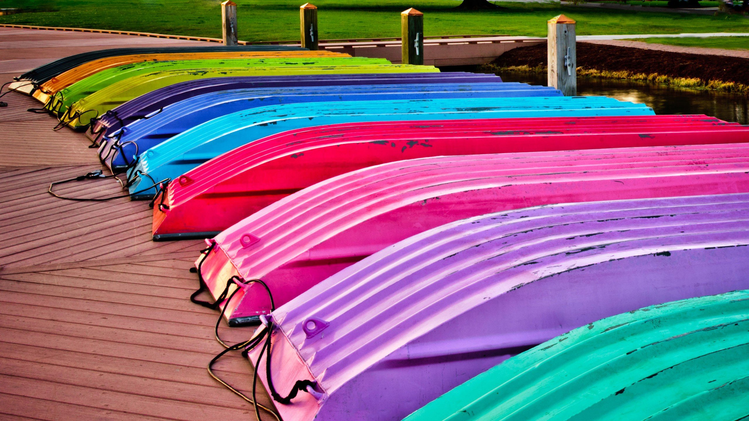 boat, Colorful Wallpaper