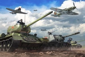 War Thunder, Airplane, Gaijin Entertainment, Tank, T 34, SU 152, IS 2