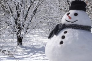 snowman, Snow, Winter, White