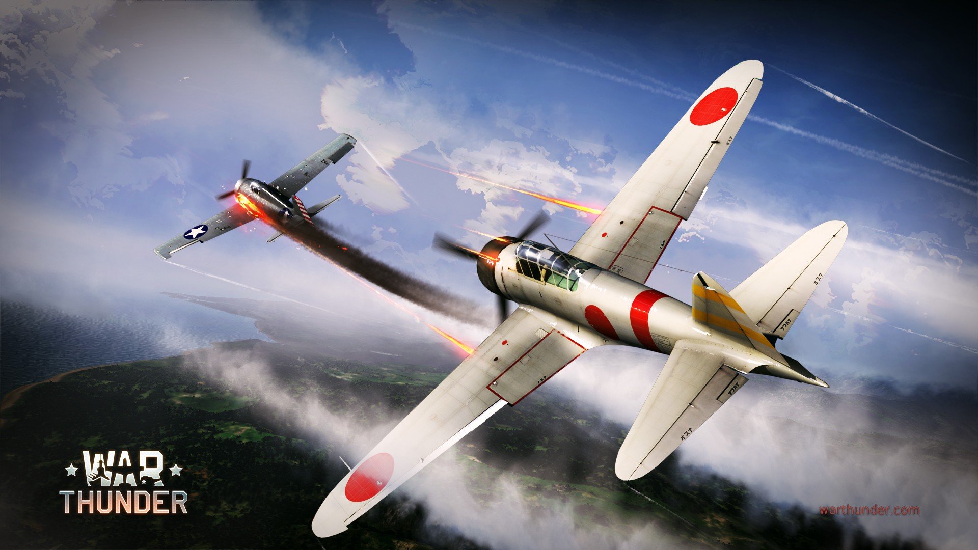 War Thunder, Airplane, Gaijin Entertainment, F6f, A6M Wallpaper