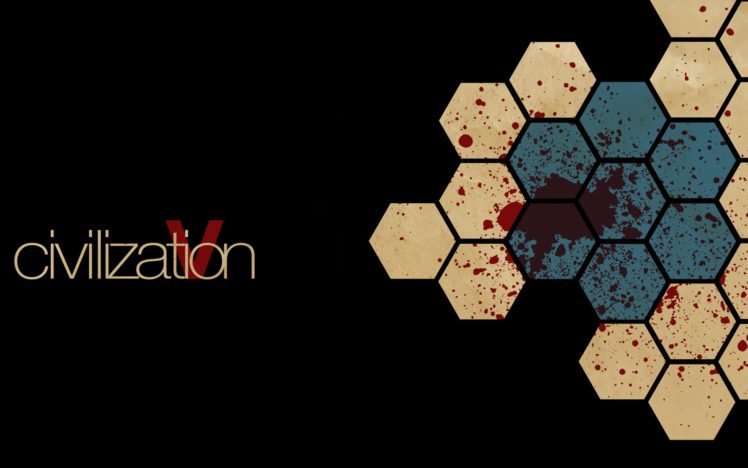 Sid Meier&039;s Civilization V, Minimalism, Blood stains HD Wallpaper Desktop Background