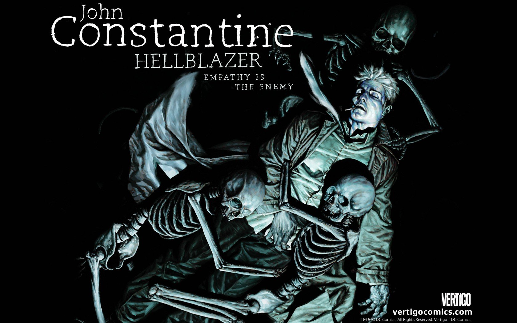 Constantine, Hellblazer, Comic art Wallpaper