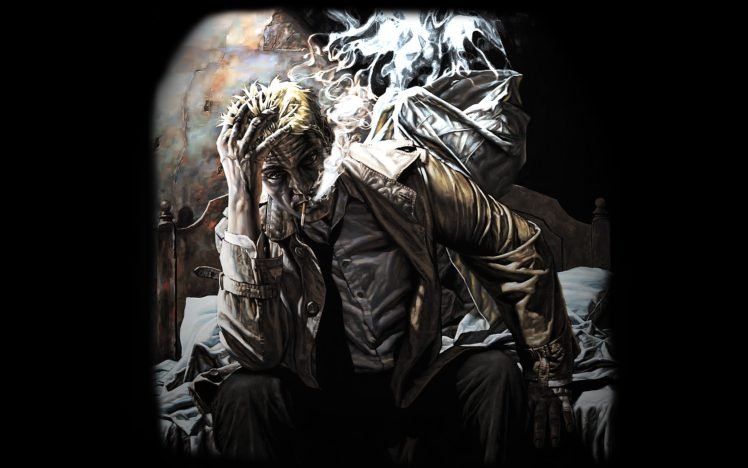 Constantine, Hellblazer, Comic art HD Wallpaper Desktop Background