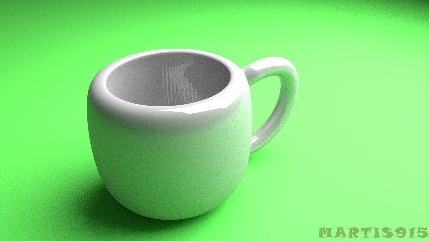 Blender, Cup, Realistic, Green, White Wallpaper