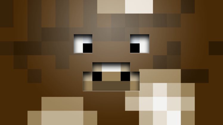Minecraft, Cow, Brown HD Wallpaper Desktop Background
