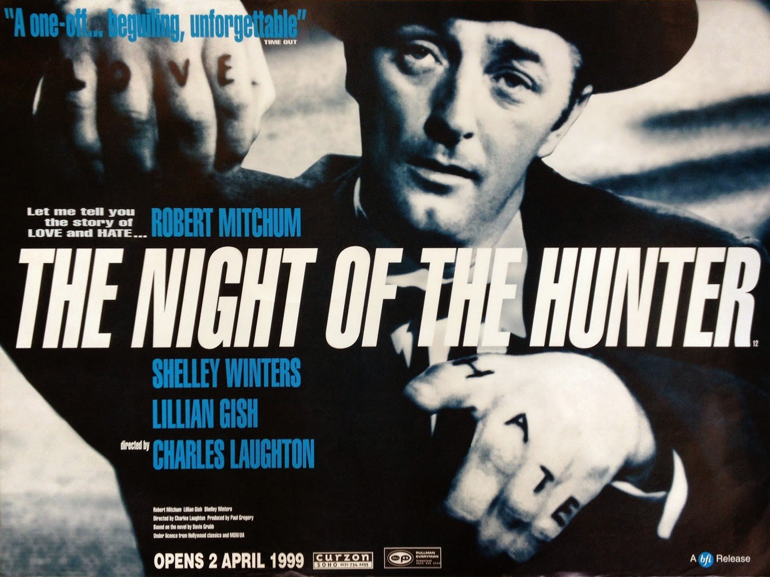 Robert Mitchum, The Night of the Hunter, Film posters, Tattoo, Charles Laughton Wallpaper