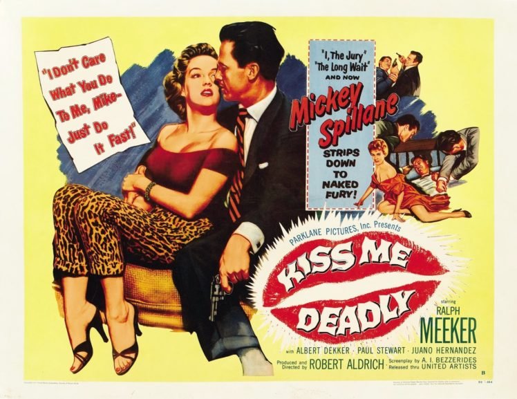 Film posters, Kiss Me Deadly, Robert Aldrich HD Wallpaper Desktop Background