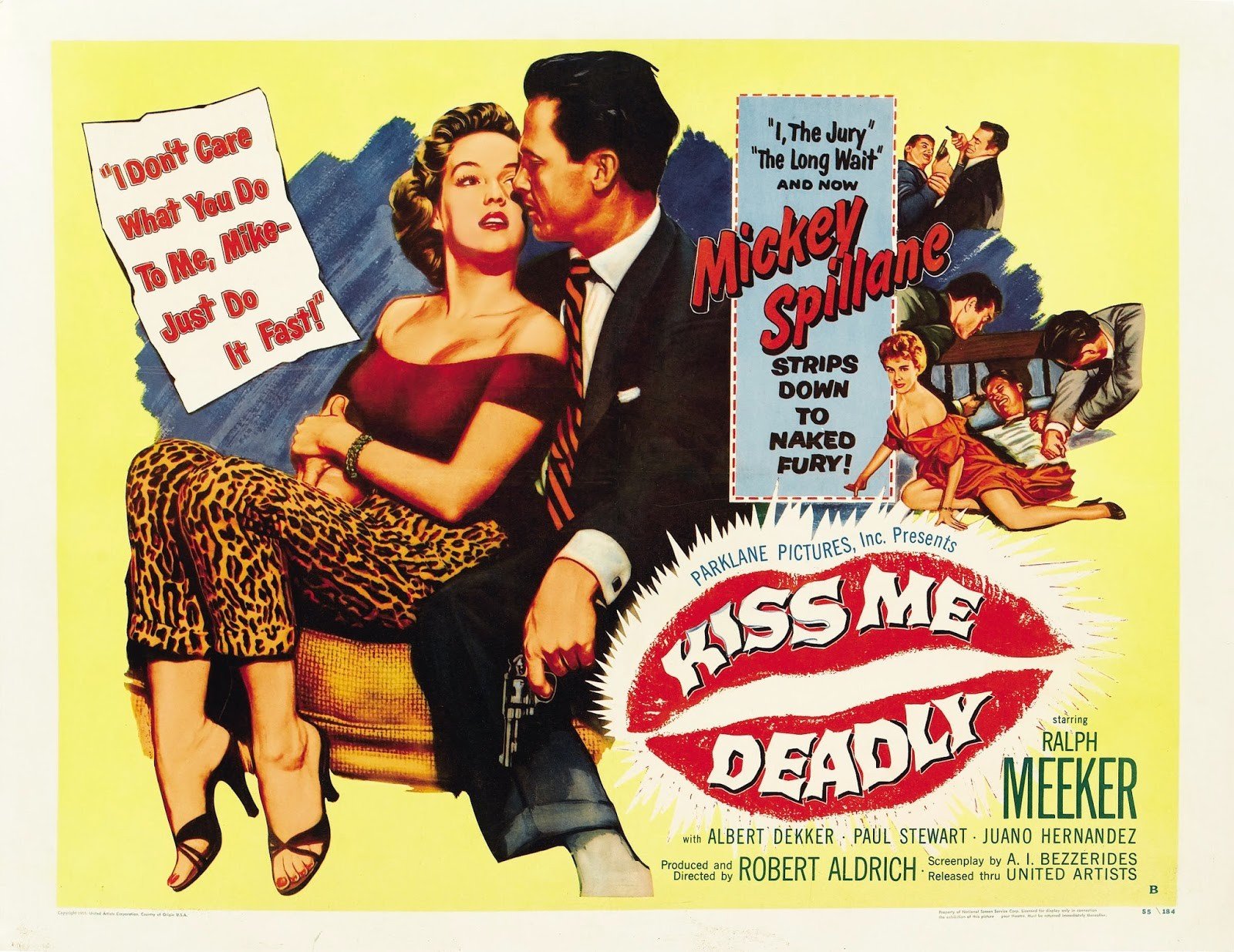 Film posters, Kiss Me Deadly, Robert Aldrich Wallpaper