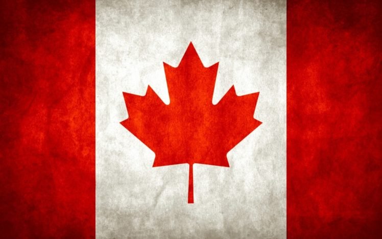 Canada, Flag, Grunge, Canadian flag HD Wallpaper Desktop Background