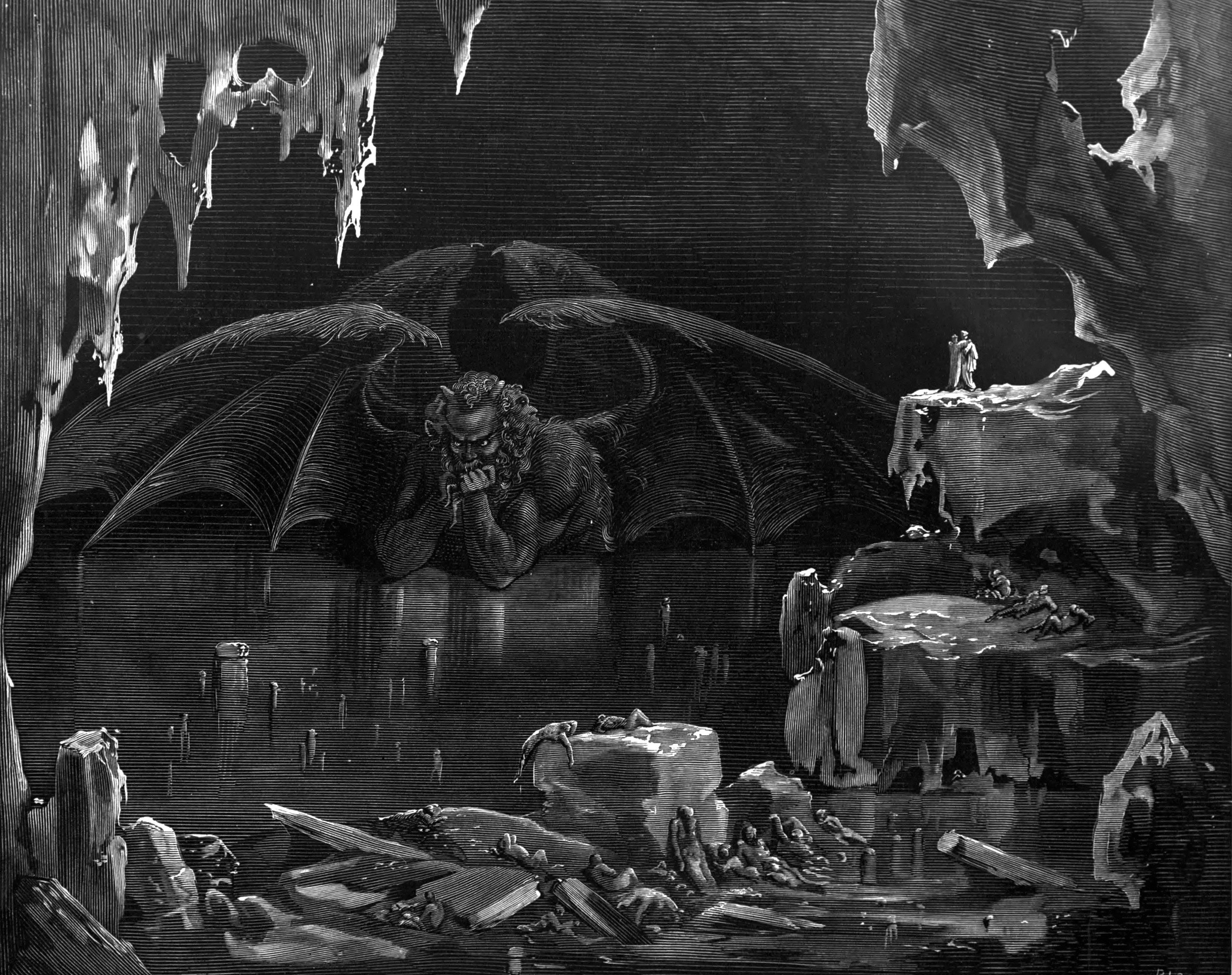 Dante Alighieri, Gustave Doré, The Divine Comedy, Dante&039;s Inferno, Classic art Wallpaper