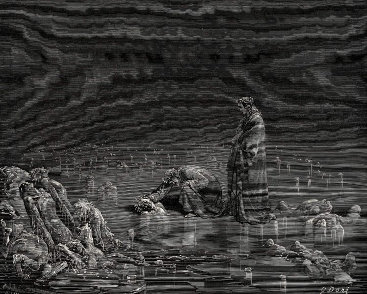 Gustave Doré, Dante Alighieri, The Divine Comedy, Dante&039;s Inferno, Classic art HD Wallpaper Desktop Background