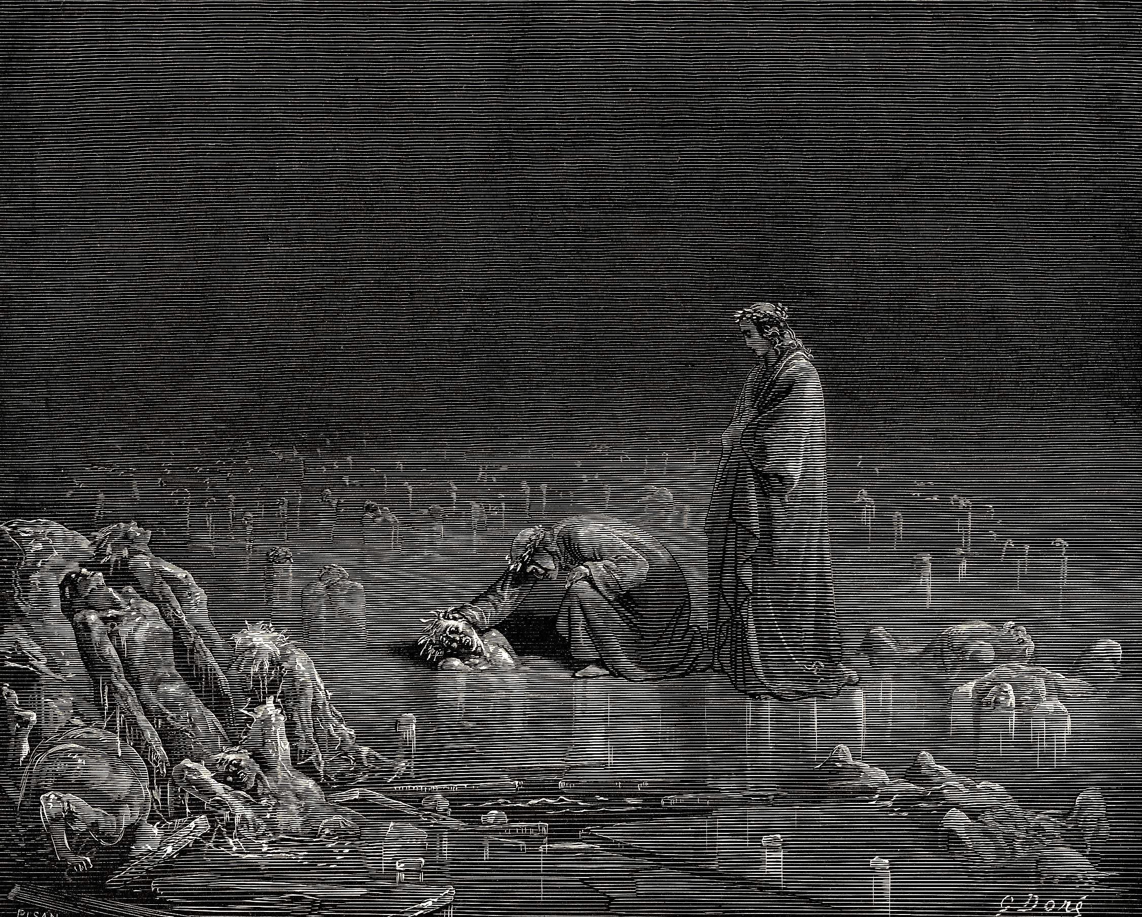 Gustave Doré, Dante Alighieri, The Divine Comedy, Dante&039;s Inferno, Classic art Wallpaper