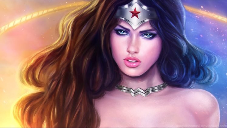 Wonder Woman, Adriana Lima, DC Comics, Superheroines HD Wallpaper Desktop Background
