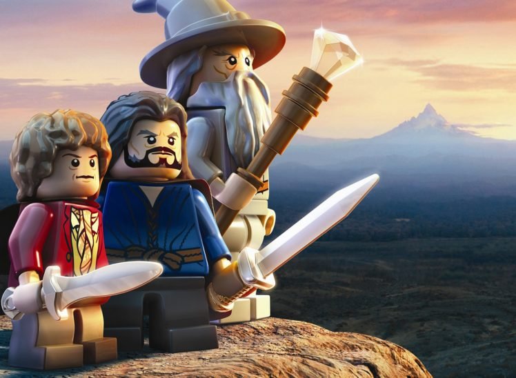 Gandalf, Bilbo Baggins, LEGO, The Hobbit HD Wallpaper Desktop Background