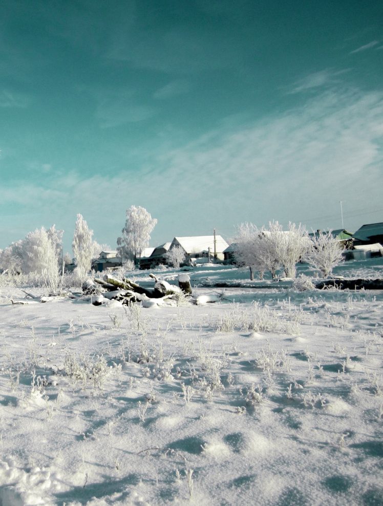 winter, Russia, Snow, House, Trees HD Wallpaper Desktop Background