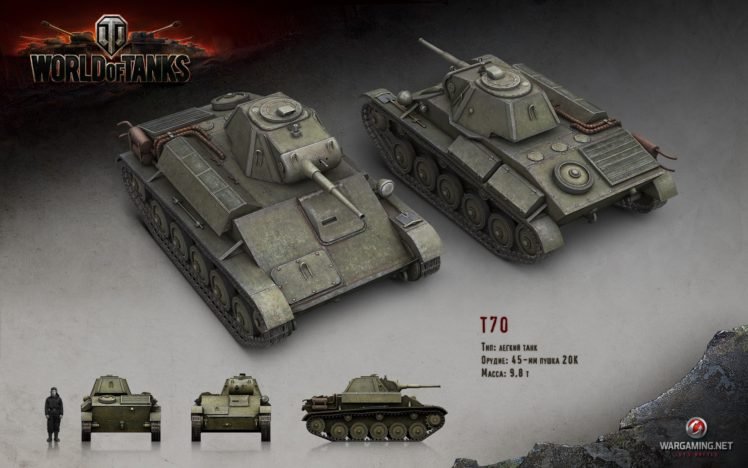 World of Tanks, Tank, T70 HD Wallpaper Desktop Background