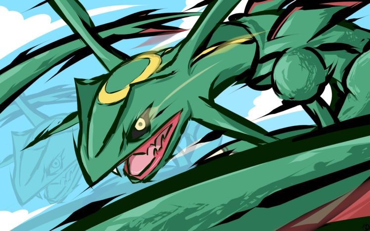 Rayquaza, Pokémon HD Wallpaper Desktop Background