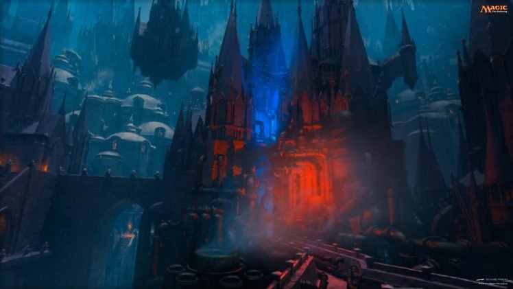 Magic: The Gathering, Izzet, Town, Magic, Video games HD Wallpaper Desktop Background
